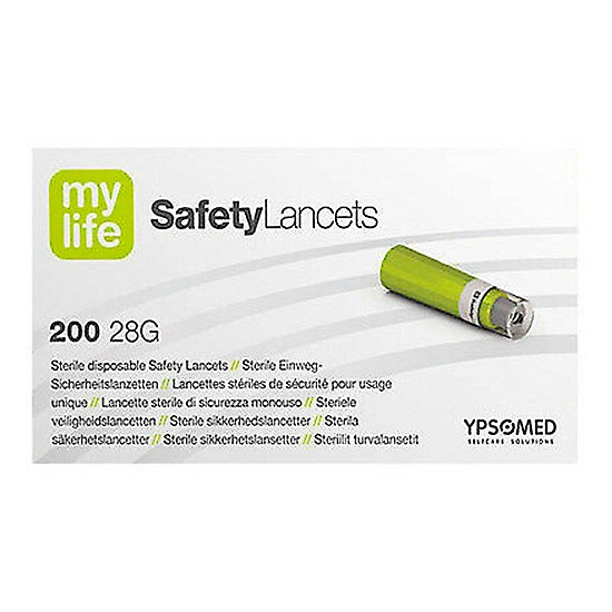 Imagen de MyLife Safety lancetas 28g 200u