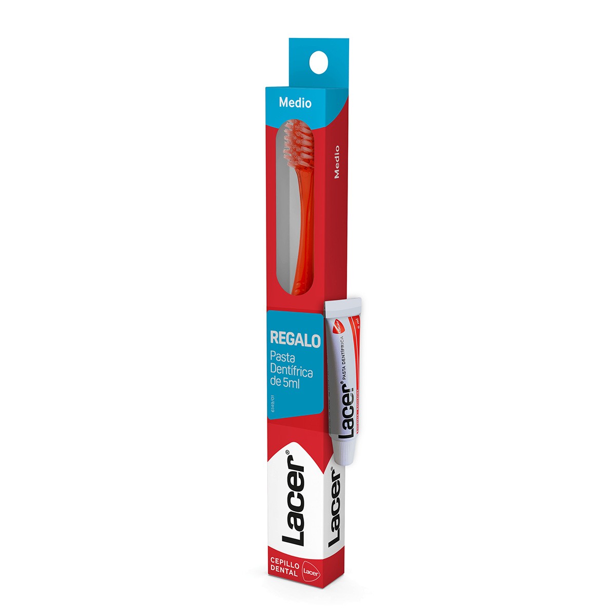 Imagen de Lacer cepillo dental medio + pasta dental 1u+5ml