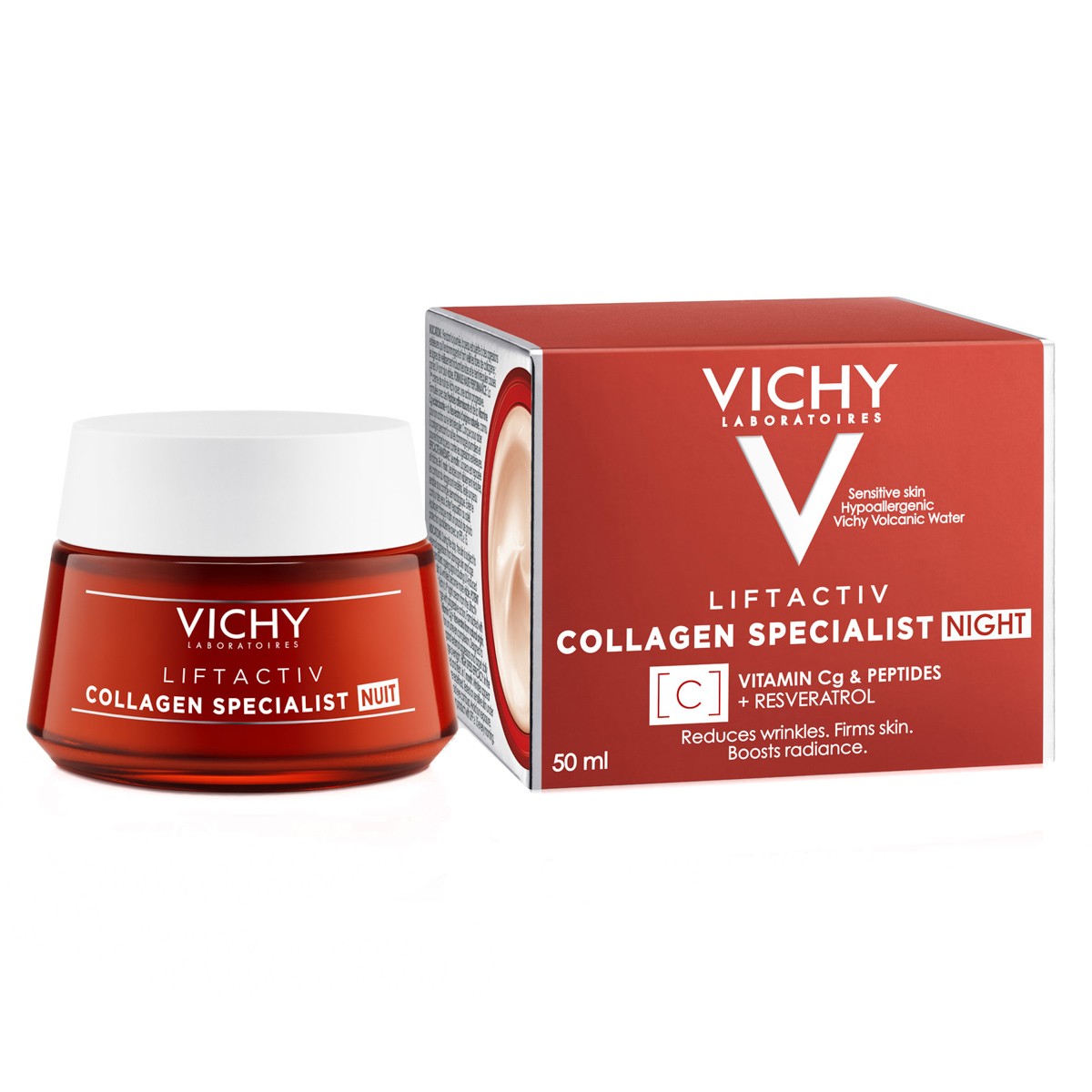 Imagen de Vichy Liftactiv Collagen Specialist crema de noche 50ml