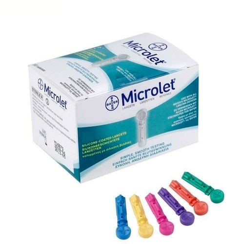 Imagen de Microlet lancetas colores 25und bayer