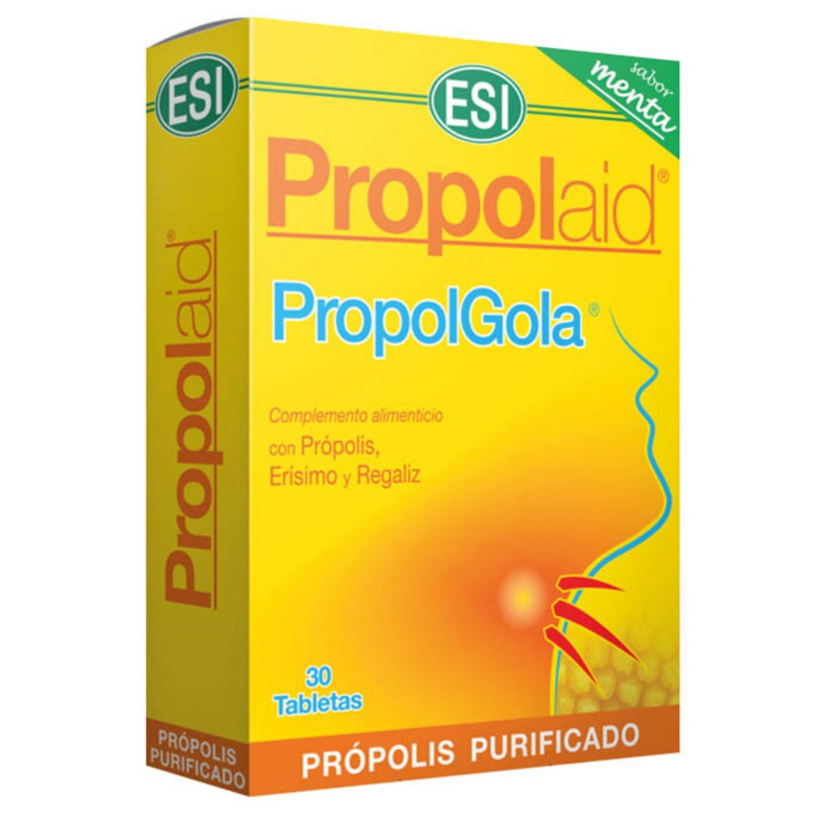 Imagen de Propolaid Propolgola tabletas masticables de menta 30 tabletas