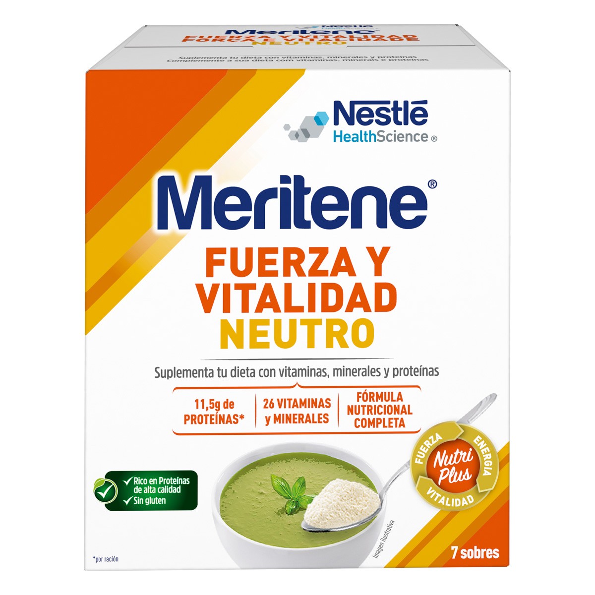 Imagen de Meritene neutro al plato 7 sobres x 50g