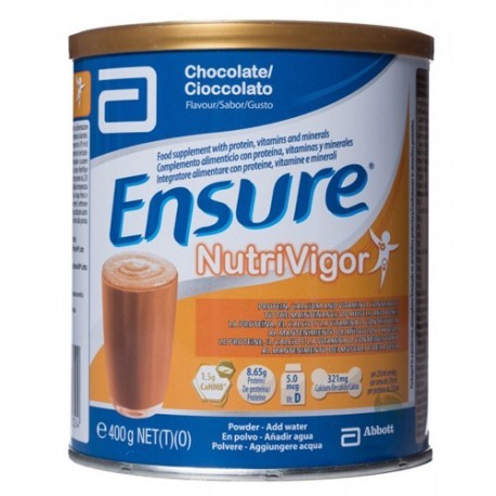 Imagen de ENSURE NUTRIVIGOR CHOCOLATE POLVO 400GR