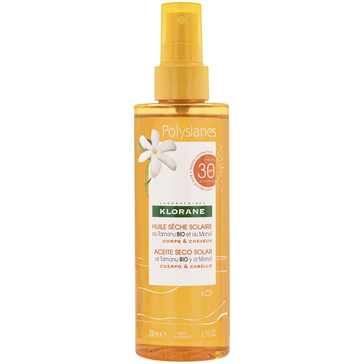 Imagen de Klorane aceite seco solar SPF-30 200ml