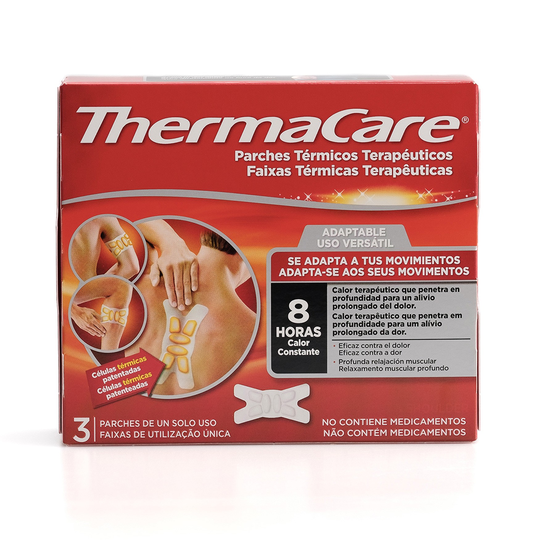 Imagen de Thermacare adaptable 3 parches térmicos