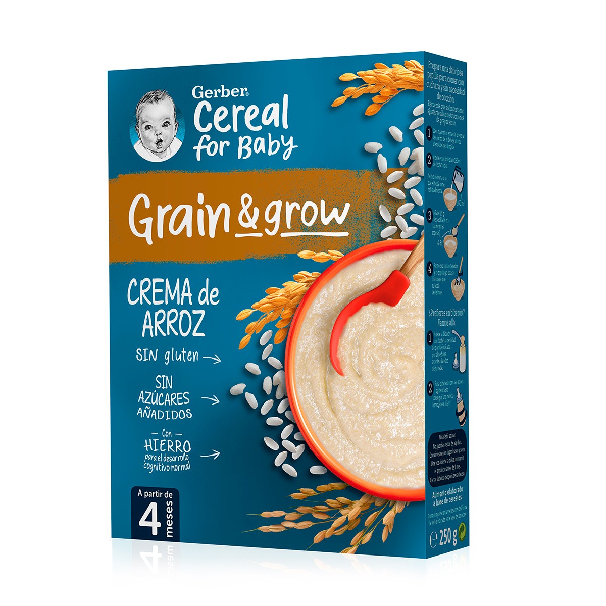 Imagen de Nestle gerber papilla crema de arroz 250g