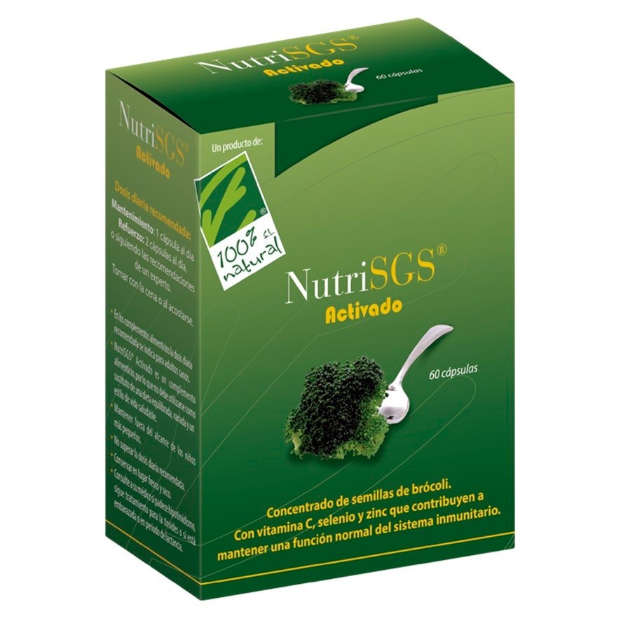 Imagen de Cien Por Cien Natural Nutrisgs Activado 60 cápsulas