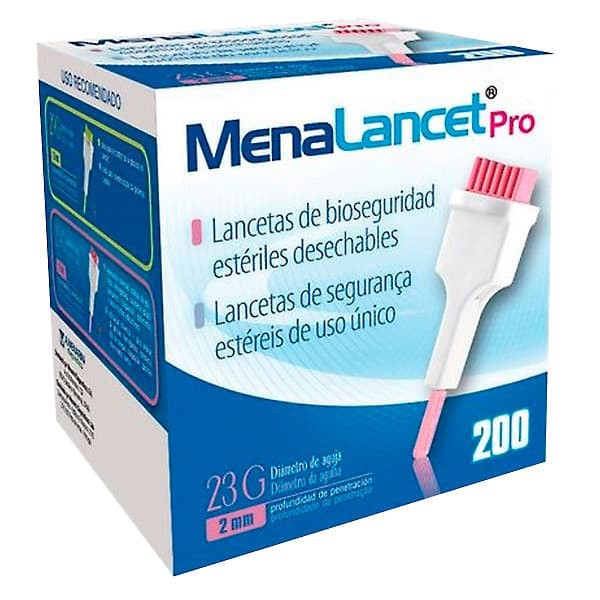 Imagen de Menalancet pro 23g 200 lancetas menarini