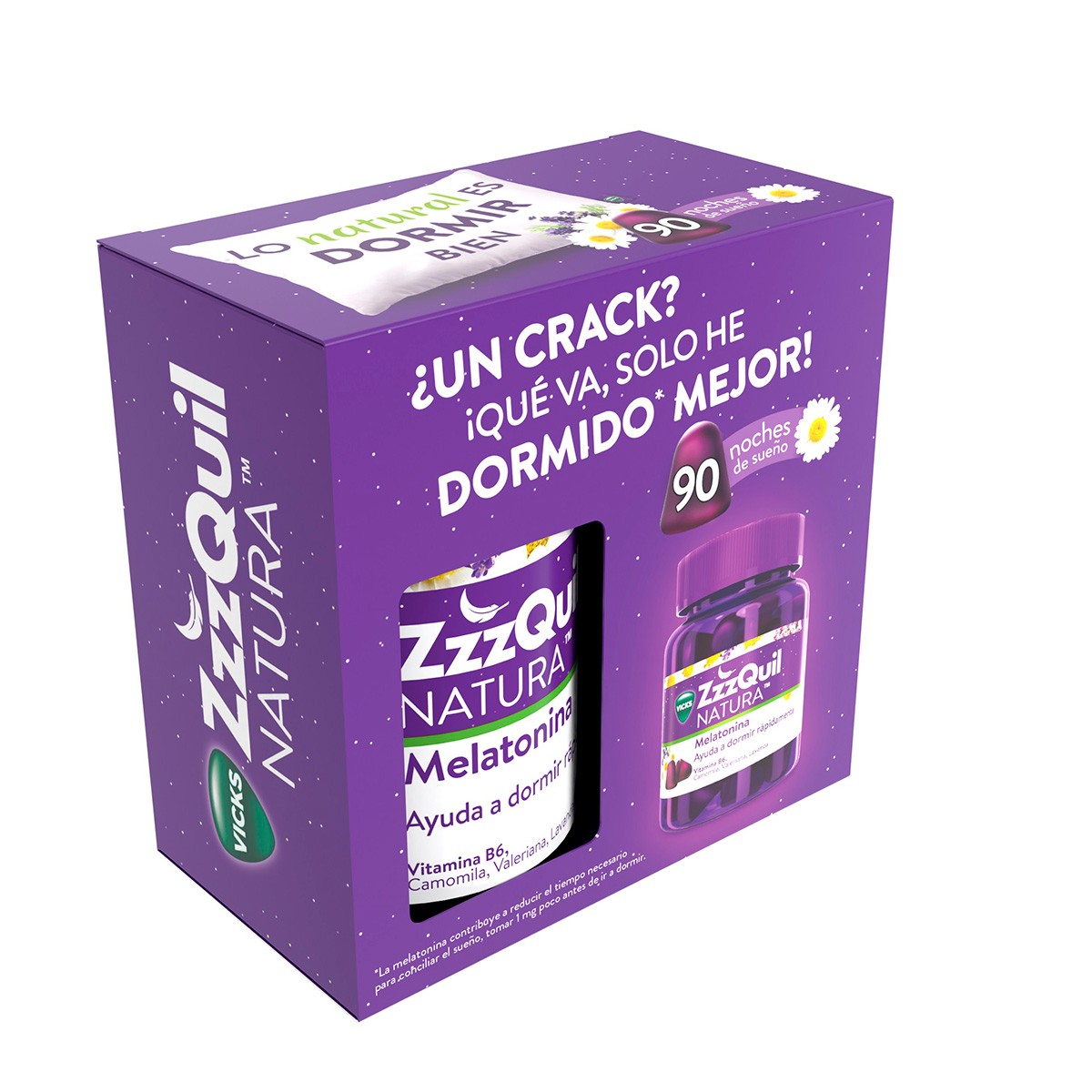 Imagen de Zzzquil Natura Melatonina 90u