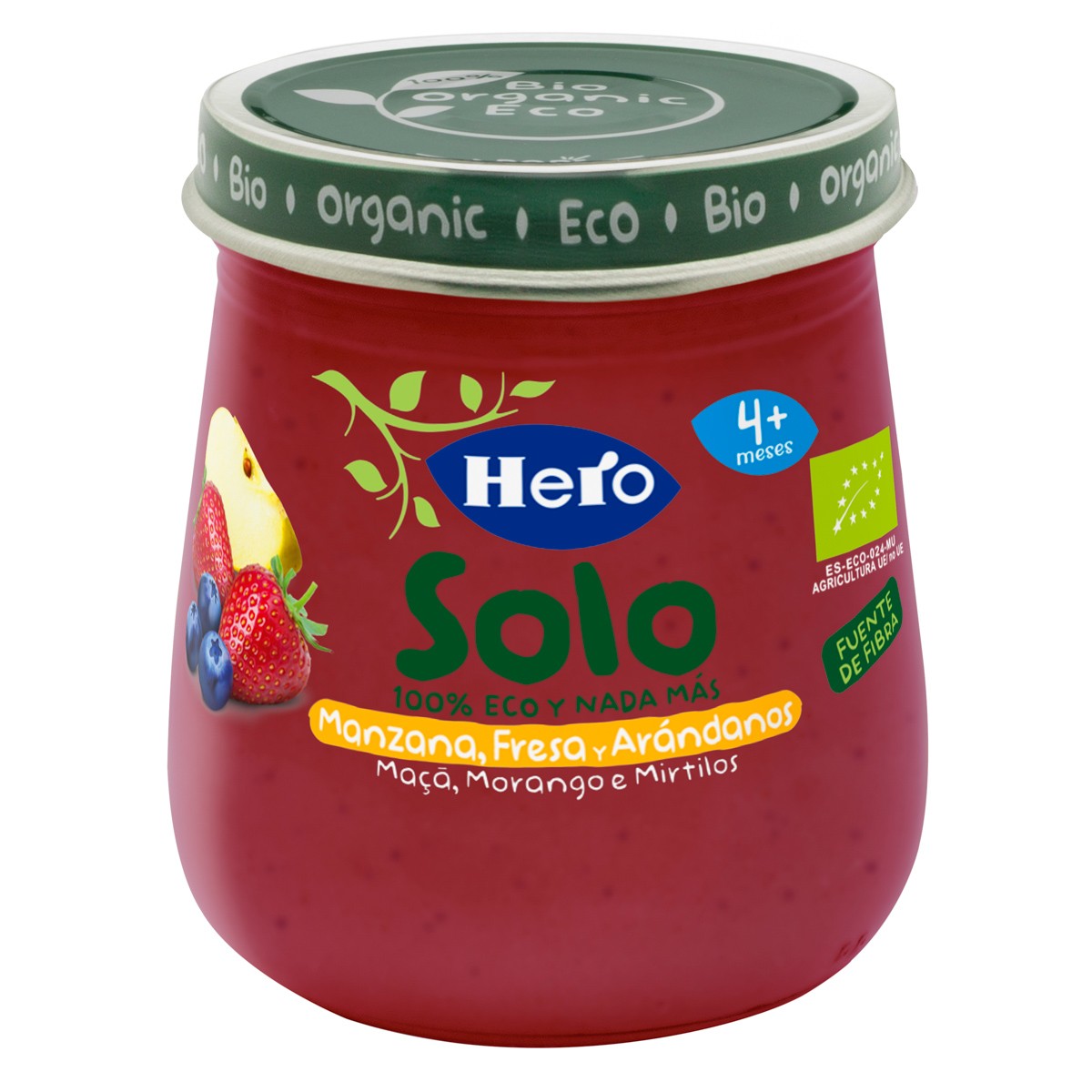 Imagen de Hero Baby Solo Manzana Fresa Arandanos 120gr