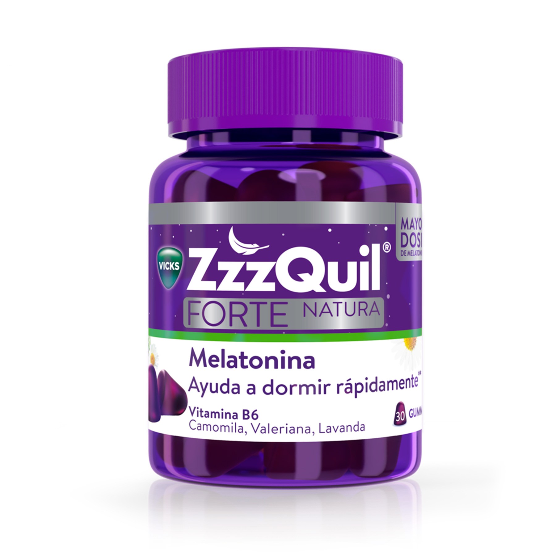 Imagen de ZzzQuil Natura Forte complemento alimenticio para dormir 30 gominolas